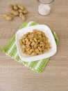 Roasted peanuts with salt Royalty Free Stock Photo