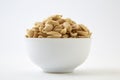 Roasted peanuts and salt in a bowl Royalty Free Stock Photo