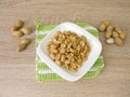 Roasted peanuts with salt Royalty Free Stock Photo