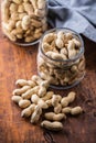 Roasted peanuts. Tasty groundnuts Royalty Free Stock Photo
