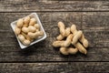 Roasted peanuts. Tasty groundnuts Royalty Free Stock Photo