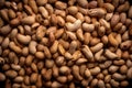Roasted peanuts top view. Generate ai Royalty Free Stock Photo