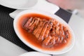 Roasted peking duck with soy Sauce, Chinese style Royalty Free Stock Photo