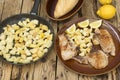 Roasted pork chops with potatoes Royalty Free Stock Photo