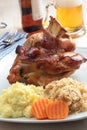 Roasted pork knuckle Royalty Free Stock Photo