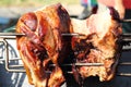 Roasted pork knuckle Royalty Free Stock Photo
