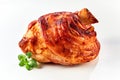 Roasted pork knuckle with garnish and copy space Royalty Free Stock Photo