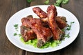 Roasted pork ribs Royalty Free Stock Photo