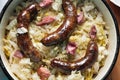 Roasted Pork Sausages with Cabbage