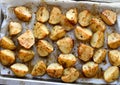 Roasted potato wedges