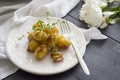 Roasted potatoes Royalty Free Stock Photo