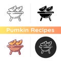 Roasted pumpkin icon