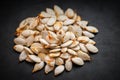 Roasted pumpkin seeds. Royalty Free Stock Photo