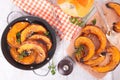 Roasted pumpkin slices