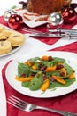 Roasted Pumpkin and Spinach Salad Royalty Free Stock Photo