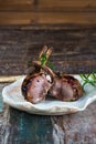 Roasted rack of lamb Royalty Free Stock Photo