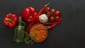 Roasted Balkan Relish ajvar or aivar Royalty Free Stock Photo