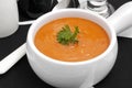 Roasted Red Pepper Soup Royalty Free Stock Photo