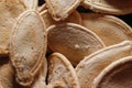 Roasted and salted pumpkin seeds Royalty Free Stock Photo