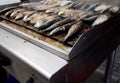 Roasted sardines