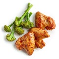 Roasted spicy chicken wings Royalty Free Stock Photo