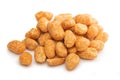 Roasted spicy peanuts isolated Royalty Free Stock Photo