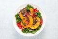Roasted squash and kale quinoa salad Royalty Free Stock Photo