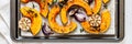 Roasted Squash Slices with Red Onions Royalty Free Stock Photo