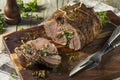 Roasted Stuffed Leg of Lamb Royalty Free Stock Photo