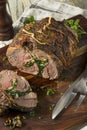 Roasted Stuffed Leg of Lamb Royalty Free Stock Photo