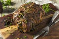 Roasted Stuffed Leg of Lamb Royalty Free Stock Photo