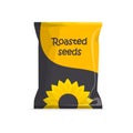 Roasted sunflower seeds packaging design. Royalty Free Stock Photo