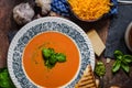 Roasted tomato soup Royalty Free Stock Photo