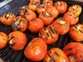 Roasted Tomatoes on Grill for Salsa Mexican Fresh Cooking