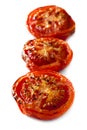 Roasted Tomatoes Isolated Royalty Free Stock Photo