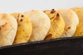 Roasted traditional South American corn arepa