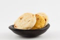 Roasted traditional South American corn arepa