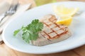 Roasted tuna steak Royalty Free Stock Photo