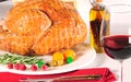 Roasted turkey. Royalty Free Stock Photo