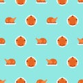 Roasted Turkey pixel art pattern seamless. pixelated Roast background. 8 bit vector texture