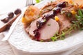 Roasted turkey - selective focus Royalty Free Stock Photo