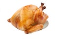 Roasted Turkey on white Royalty Free Stock Photo