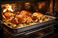 Roasted turkeys for Thanksgiving celebration dinner