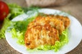 Roasted vegetable cutlets with herbs