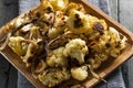 Roasted White Organic Cauliflower Royalty Free Stock Photo