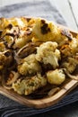 Roasted White Organic Cauliflower Royalty Free Stock Photo