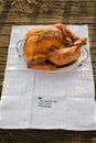 Roasted whole chicken / turkey Royalty Free Stock Photo