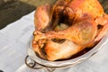 Roasted whole chicken / turkey Royalty Free Stock Photo