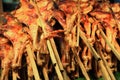 Roasting chickens, traditional Thai food Royalty Free Stock Photo