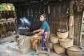Roasting coffee beans, Bali